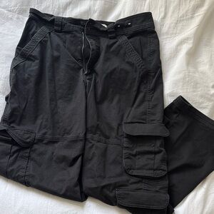 Abercrombie & Fitch Black Relaxed Cargo Pants